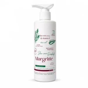 کرم مرطوب کننده آلوئه ورا و ویتامین C مارگریت 250 میلی لیتر پمپی Margritte Aloe Vera and Vitamin C Moisturizing 250 ml
