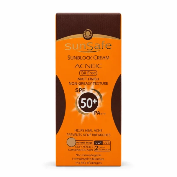 کرم ضد آفتاب فاقد چربی SPF 50 سان سیف