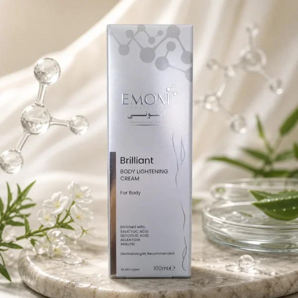 کرم روشن کننده پوست بدن امونی 100 میلی لیتر، Emoni Body Lightening Cream 100 ml