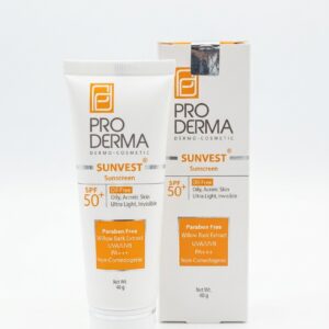 کرم ضد آفتاب فاقد چربی SPF50 بی رنگ پرودرما