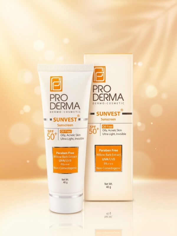 کرم ضد آفتاب فاقد چربی SPF50 بی رنگ پرودرما